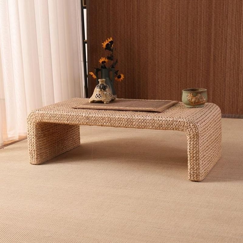 14.96" Tall Scandinavian Style Coffee Cocktail Table Solid Wood Coffee Table