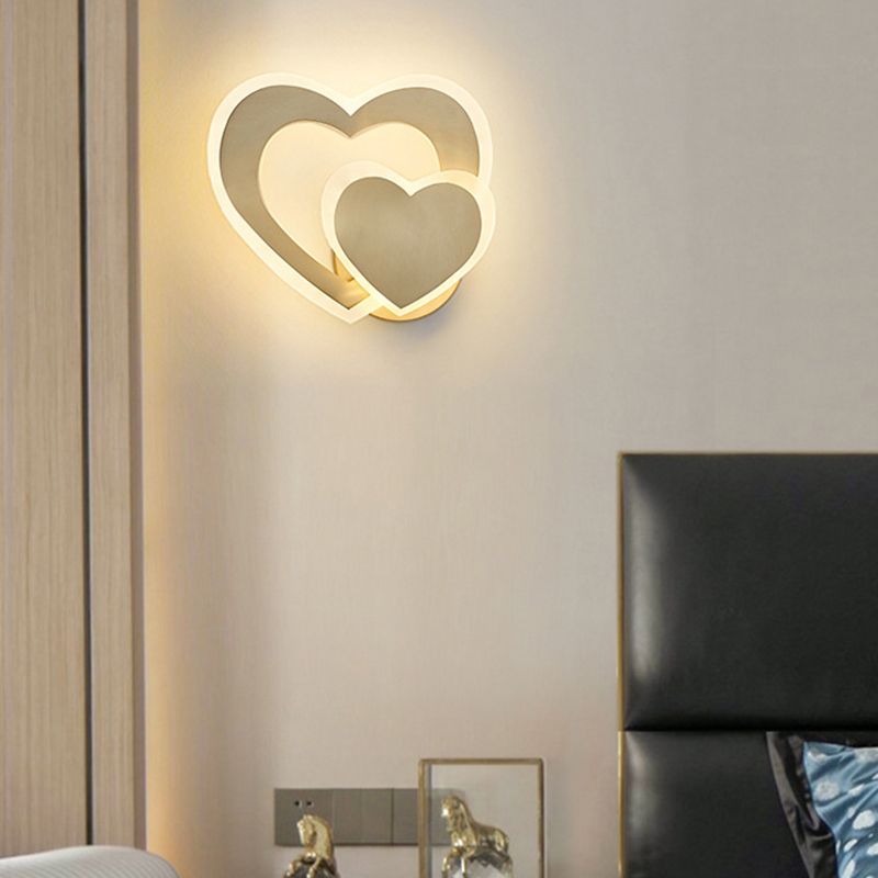 Metal Sconce Light Modern 1-Light Sconce Light Fixture for Bedroom