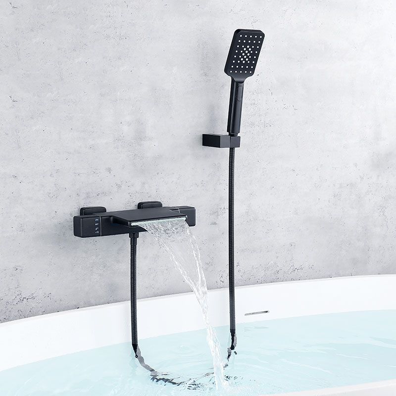 Modern Wall Mounted Faucet Handheld Shower Head Waterfall Faucet