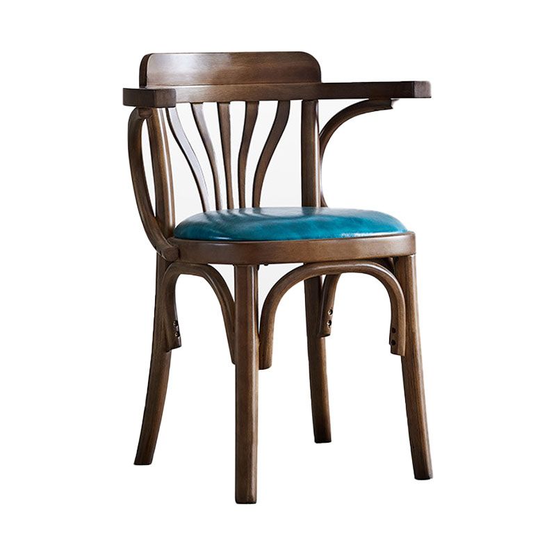 Windsor Back Chair Traditional Wood Dining Kitchen Room Arm Chair