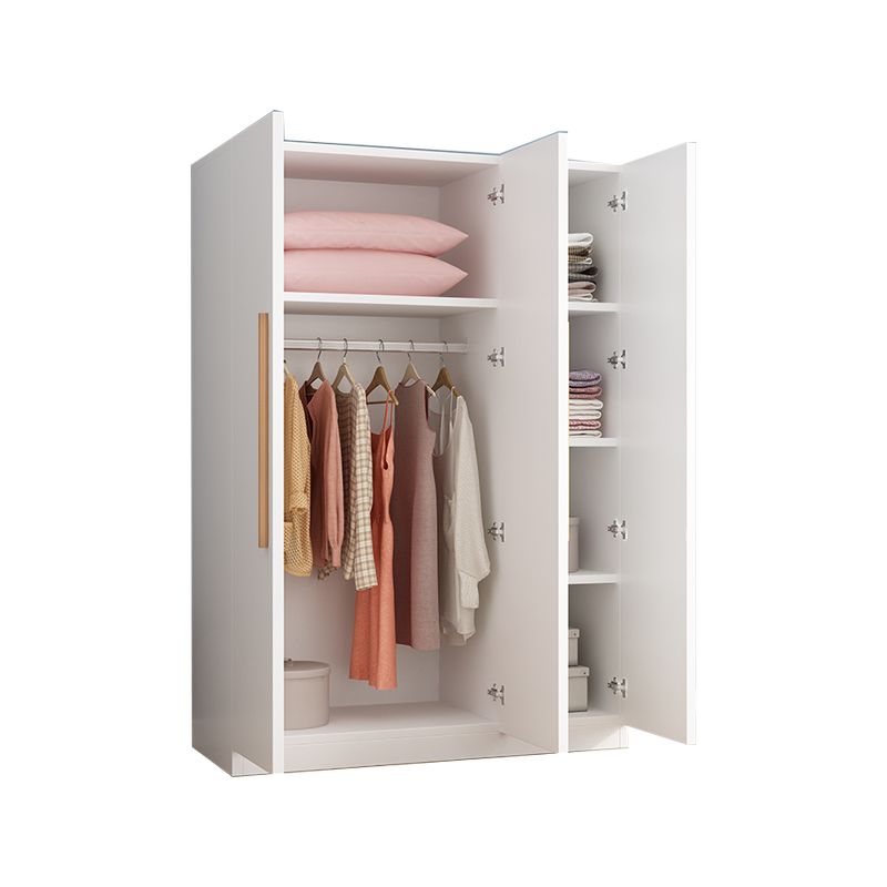 Freestanding Wood Frame Wardrobe Armoire Multifunctional Wardrobe with Soft Close Doors