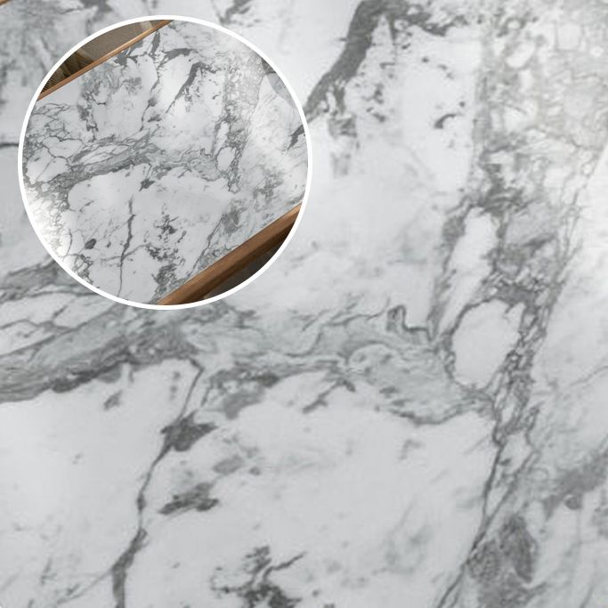 Rectangular Dining Set Stone 1/7 Pieces Dining Set with Wooden Base