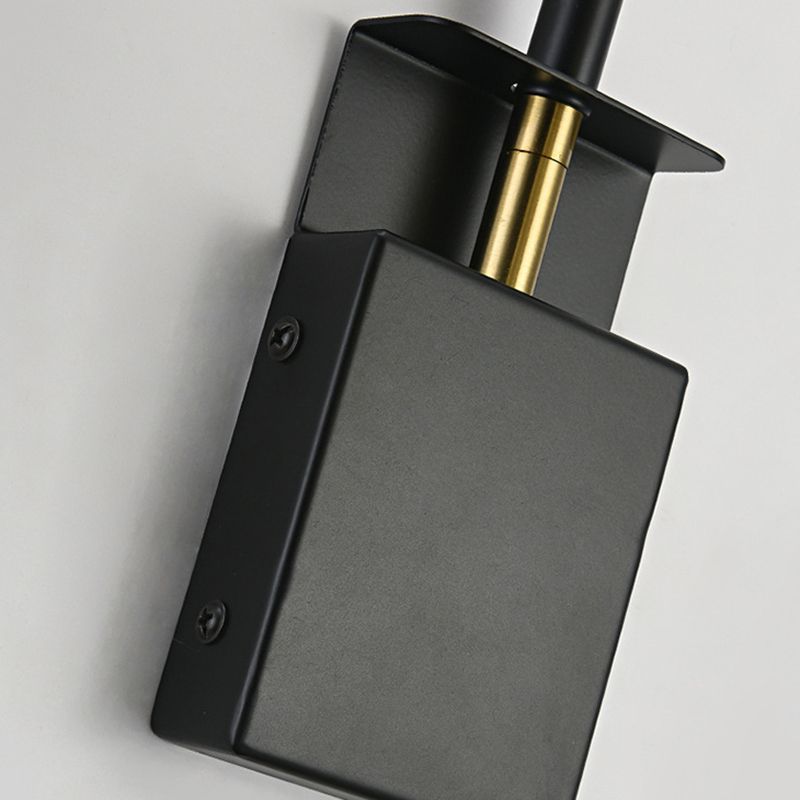 Contemporary Dome Metal 1 Light Wall Mounted Lights in Black and Gold