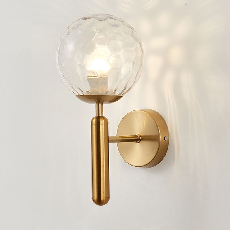 Lampe murale sphérique de style moderne 1 éclairage mural clair
