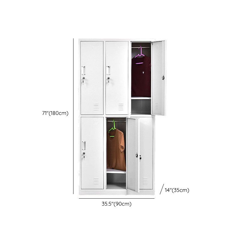 Bathroom Hinged Door Storage Cabinet Metal Modern Grey Cabinet