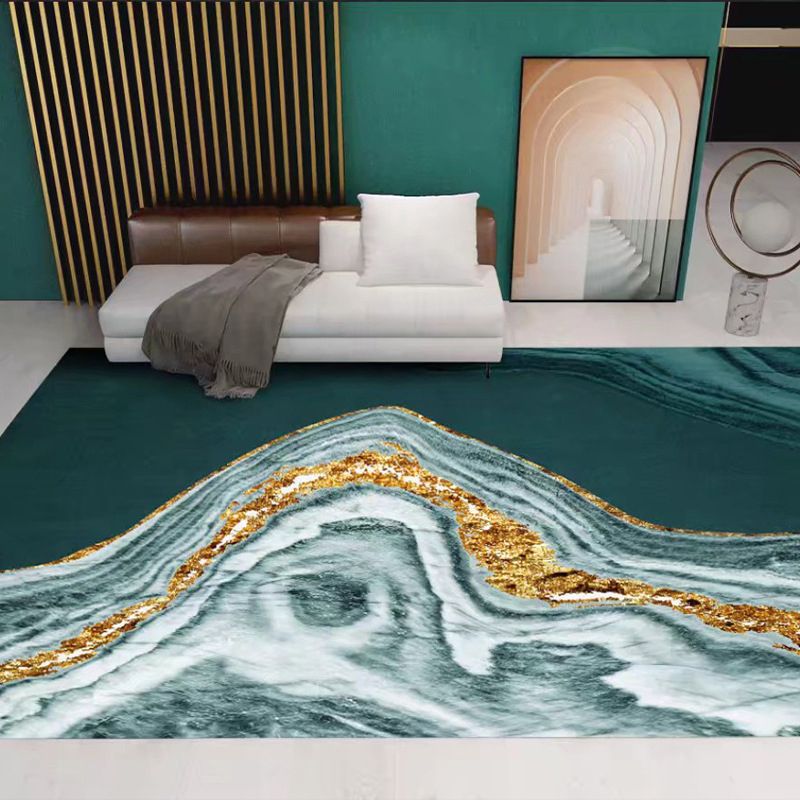 Minimalistisch vloerkleed Vrijvorderingsbasis Patroon Tapijten Polyester Stain Resistant Area Teken voor woonkamer