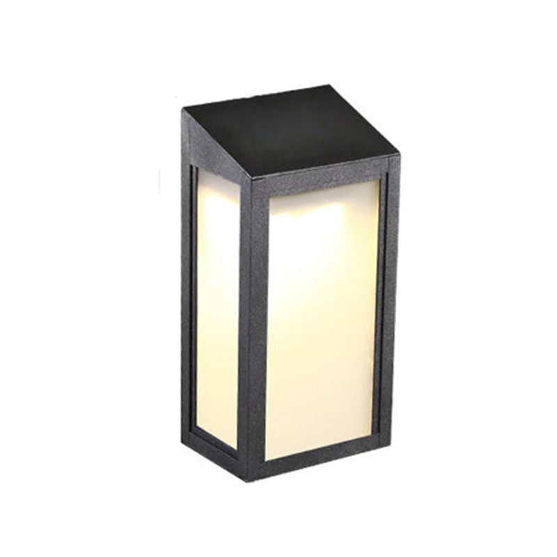 Modern Metal Wall Sconce Geometric Shape Wall Light with Silicone Shade for Living Room