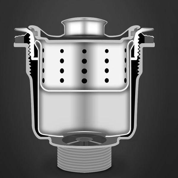 Contemporary Style Kitchen Sink Stainless Steel Round Drop-In Kitchen Sink