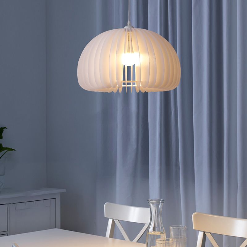 Style moderne Creative Hanging Lamp Acrylique 1 Light Pumpkin Shape Pendante Pendante for Corridor