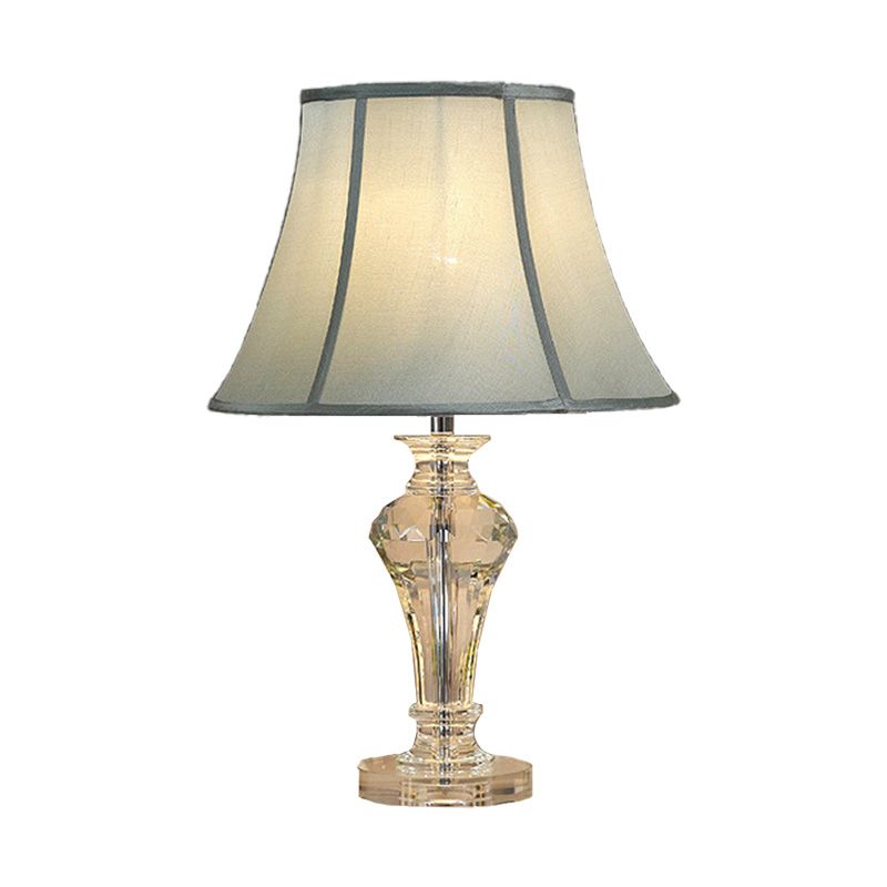 1 Kopfvase Nachttisch Lampe zeitgenössische handgeschnittene Kristalllesebuch Licht in Blau