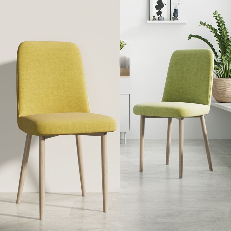 Sedia da interno a base di legno 16 '' sedia parsons larga con 4 gambe per il ristorante