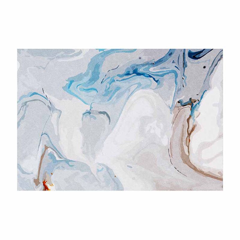 Modern marmeren look tapijt polyester binnendoor tapijten niet-slip ruggebied vloerkleed voor woonkamer