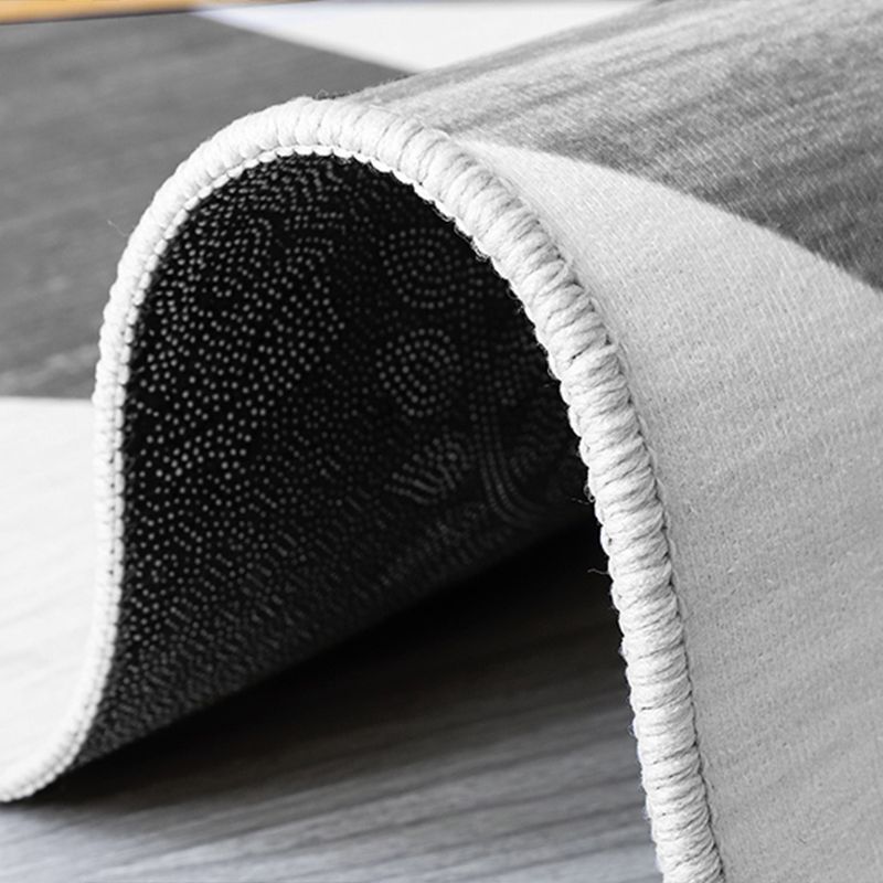 Multicolor Modern Indoor Rug Polyester Triangle Print Carpet Non-Slip Backing Rug for Living Room