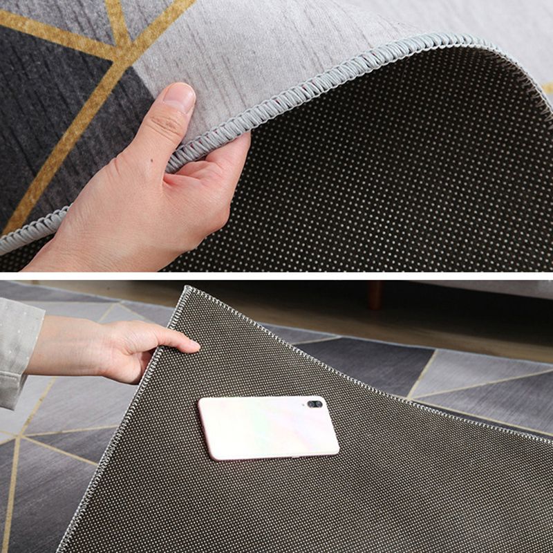 Victorian Paisley Flower Area Rug Brown Tone Polyester Carpet Washable Area Carpet