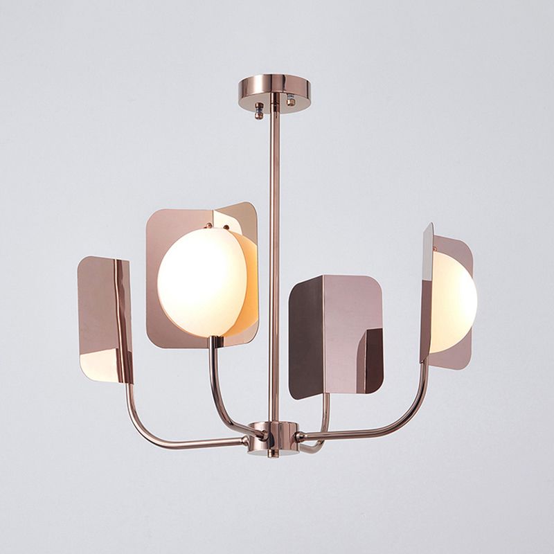 Postmodern Style Chandelier Light Metal Acrylic Pendant Light for Living Room