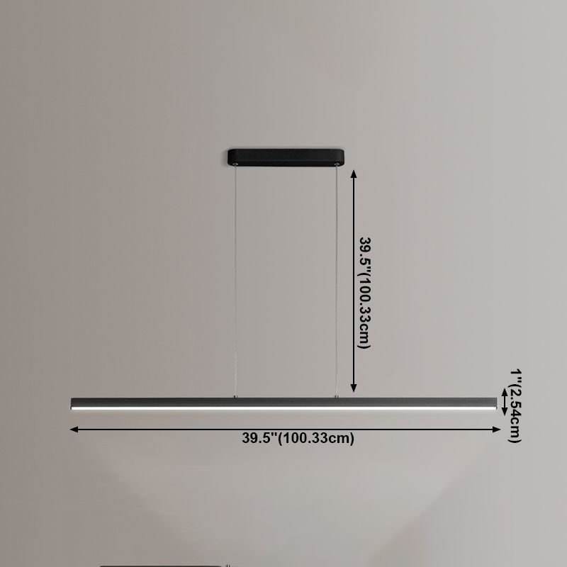 Luz de lámpara de araña de la isla moderna de 1 cabeza de restaurante accesorios de iluminación colgante