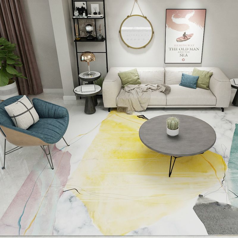 Multi-gekleurde kleurblokkleed Polyster Nieuwheid binnen Tapijt Anti-slip Backing Easy Care Area Tapijt voor woonkamer