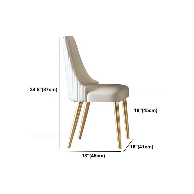 Scandinavian Round Dining Table Furniture 1/4/5/6/7 Pieces Leather Dining Room Chair Set
