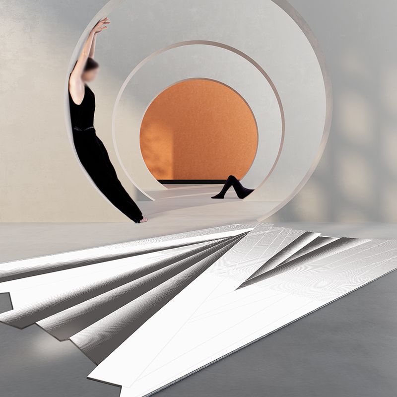 Stylish Modern Area Rug White Polyester Area Carpet Easy Care Washable Rug for Home Decor