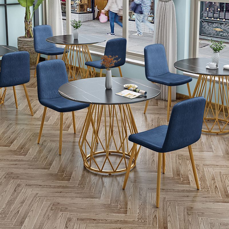 Runder Sintered Stone Esstisch Traditioneller Luxus -Esstisch für Esszimmer