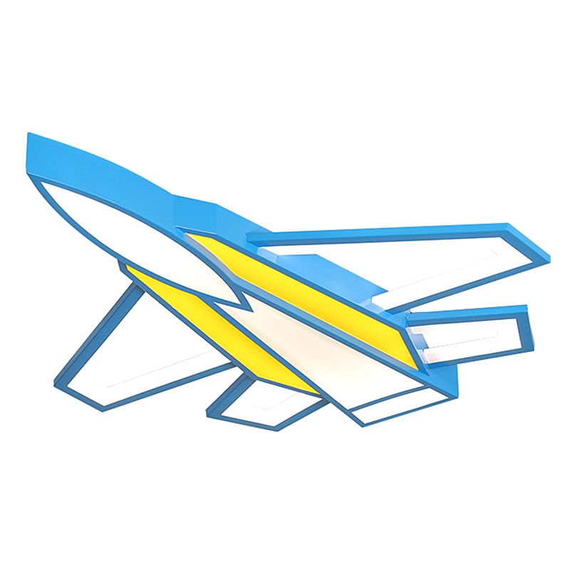 Lampe encastrée en forme d'avion, 1 lumière en métal, projecteur encastré pour chambre d'enfant