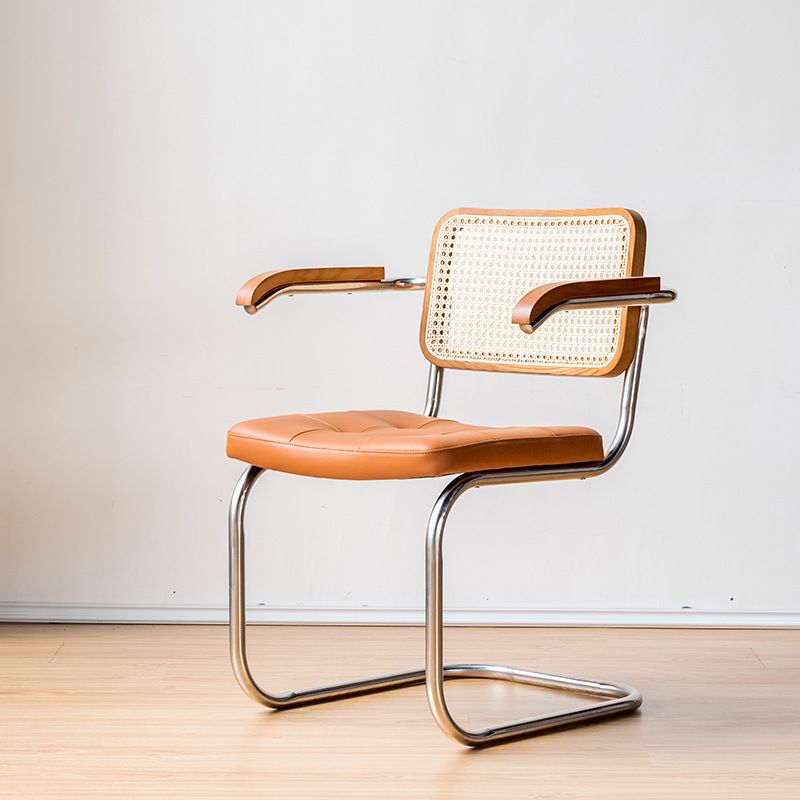 Modern Style Chair Metal Open Back Dining Room Chair for Kitchen