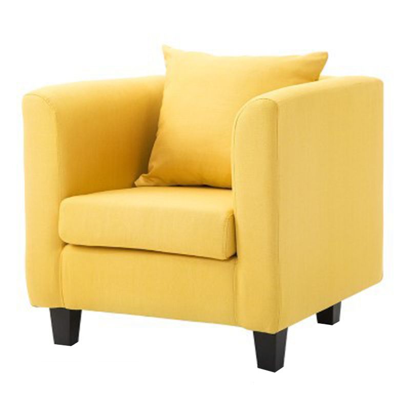 Arms Included Chair 25.5" L x 24"W x 23.6"H Linen Chair for Living Room