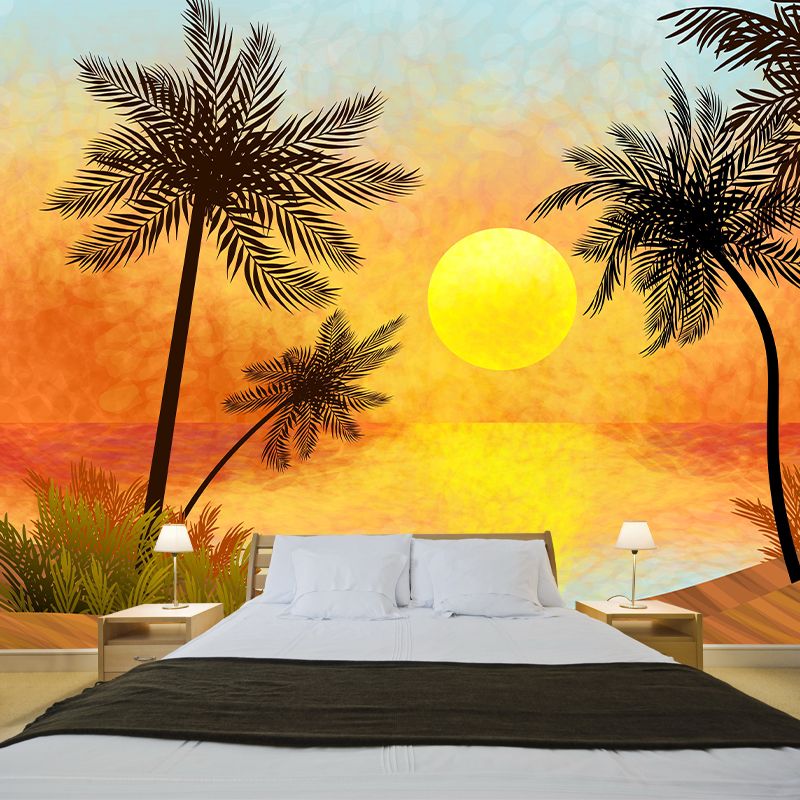 Tropical Plants Mildew Resistant Mural Decorative Wall Art for Decoration