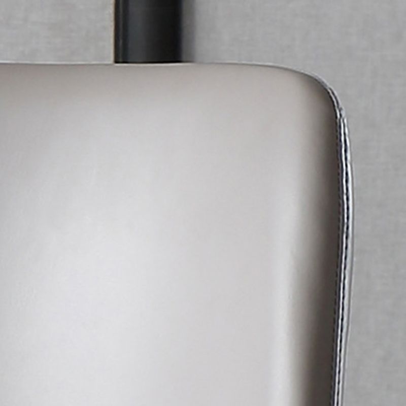 Glam Home Side Chair Metal Legs Upholstered Armless Dining Chair