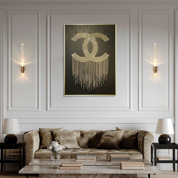 Hedendaagse goudglazen wand gemonteerd verlichting 1-licht wand sconce voor woonkamer