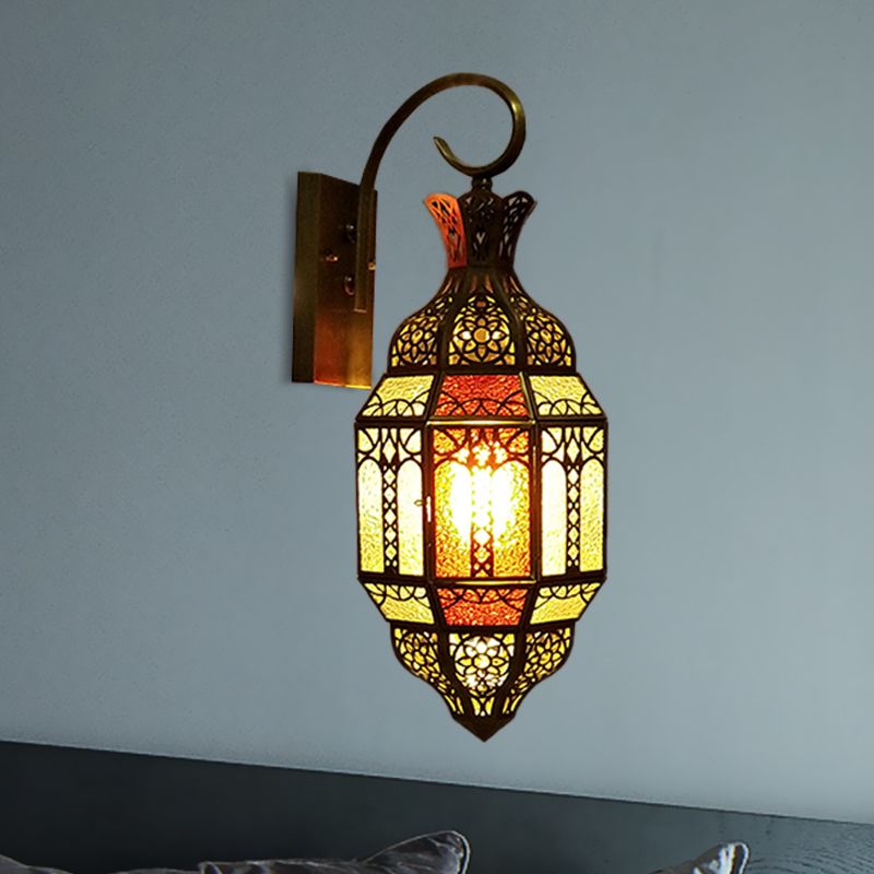 1-licht wandmontage Lamp Arabische stijl Woonkamer SCONCE VERLICHTING MET URN METALEN TADE IN MESS