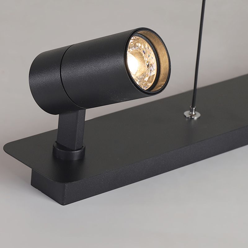 Luz colgante cilíndrica moderna lámpara de lámpara simple para comedor para comedor