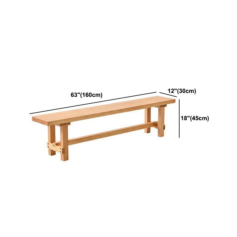 Modern Rectangular Table and Bench Set 1/2/3/5/9 Pieces Solid Wood Dining Sets
