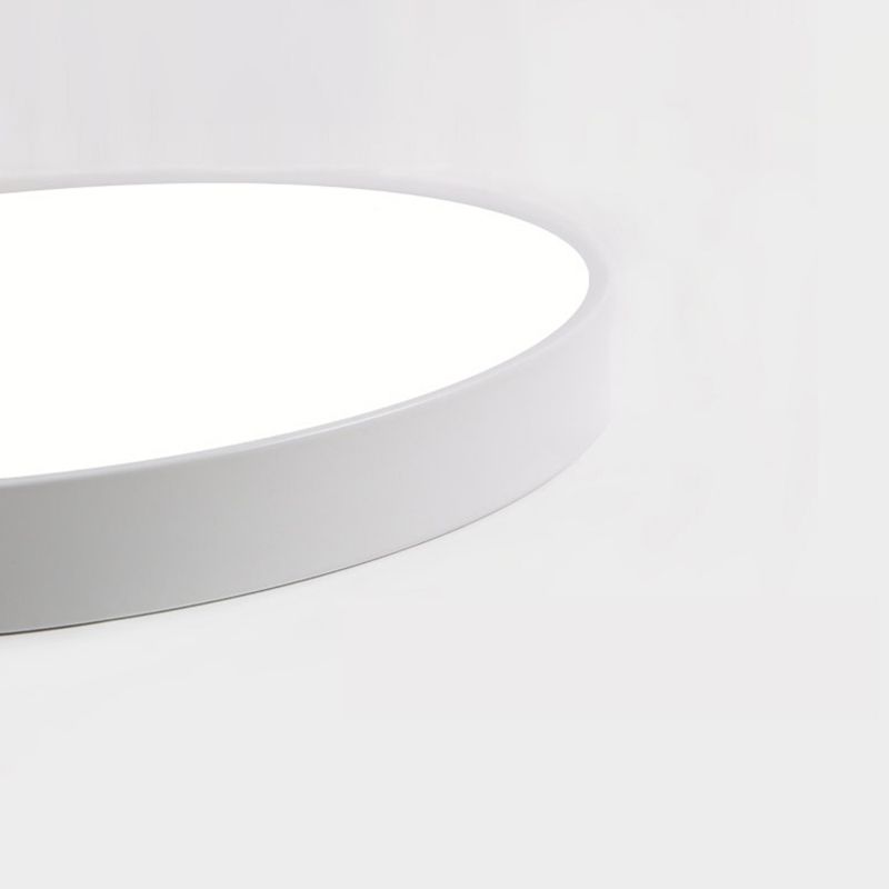 Luz empotrada LED ultrafina de 1 luz, nueva lámpara de techo moderna de hierro con forma redonda