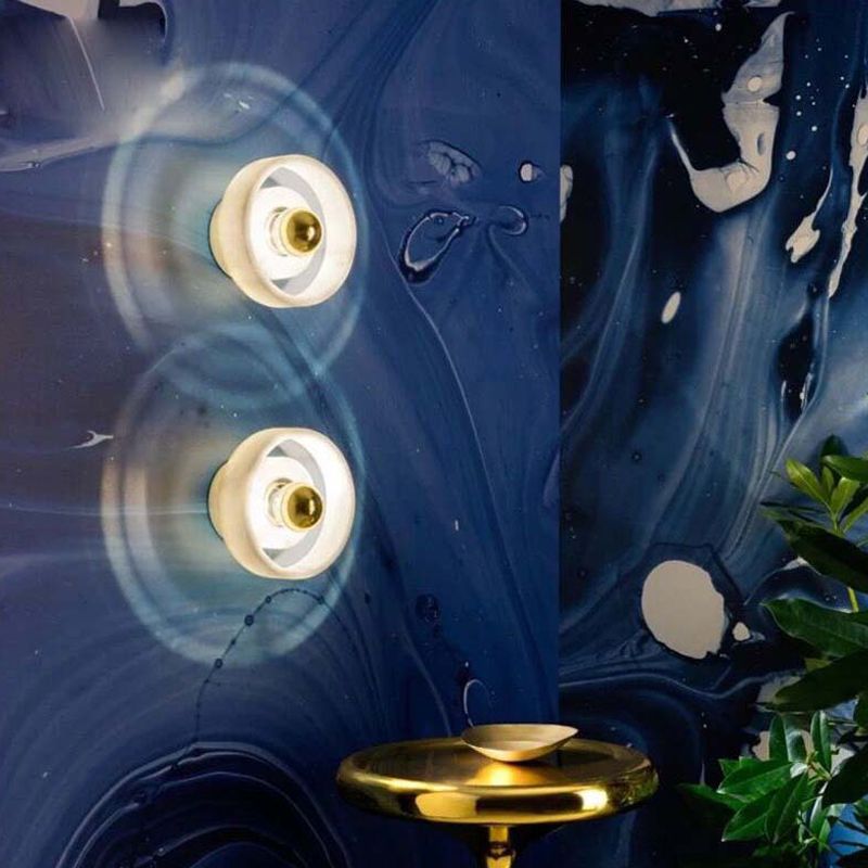 Schüssel Leuchte Leuchte moderne 1-Licht-weiße Wandlampe für Cafésgeschäft