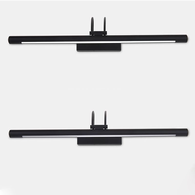 Linear Shape Metal Wall Sconce Modern Single Light Mirror Wall Mounted Lighting