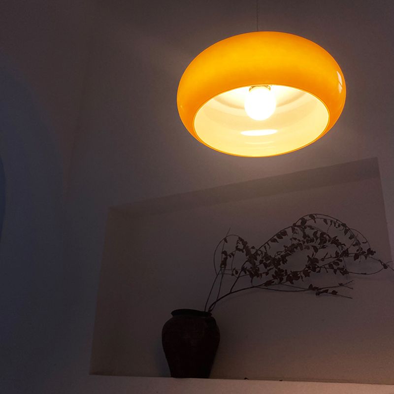 Pendentif tambour pendant suspension de la chambre en verre suspension de style moderne