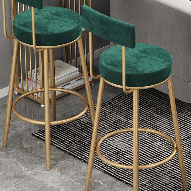 1/3 Pieces Glam Iron Bar Table Set White Stone Top Bistro Set with Shelf