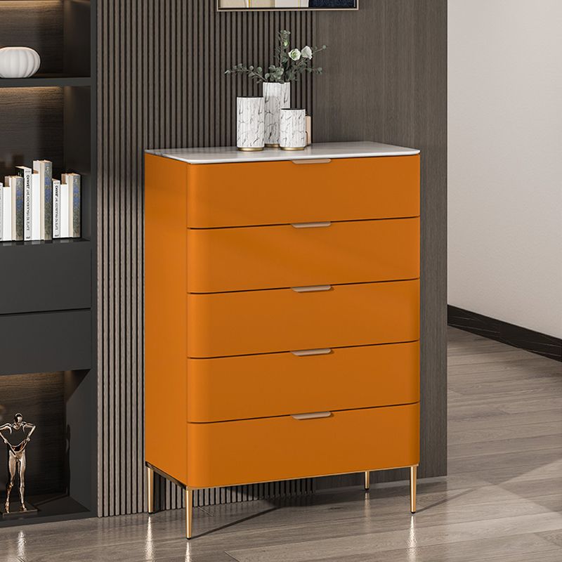 Glam Chest Engineered Wood Bedroom Storage Chest with Drawers