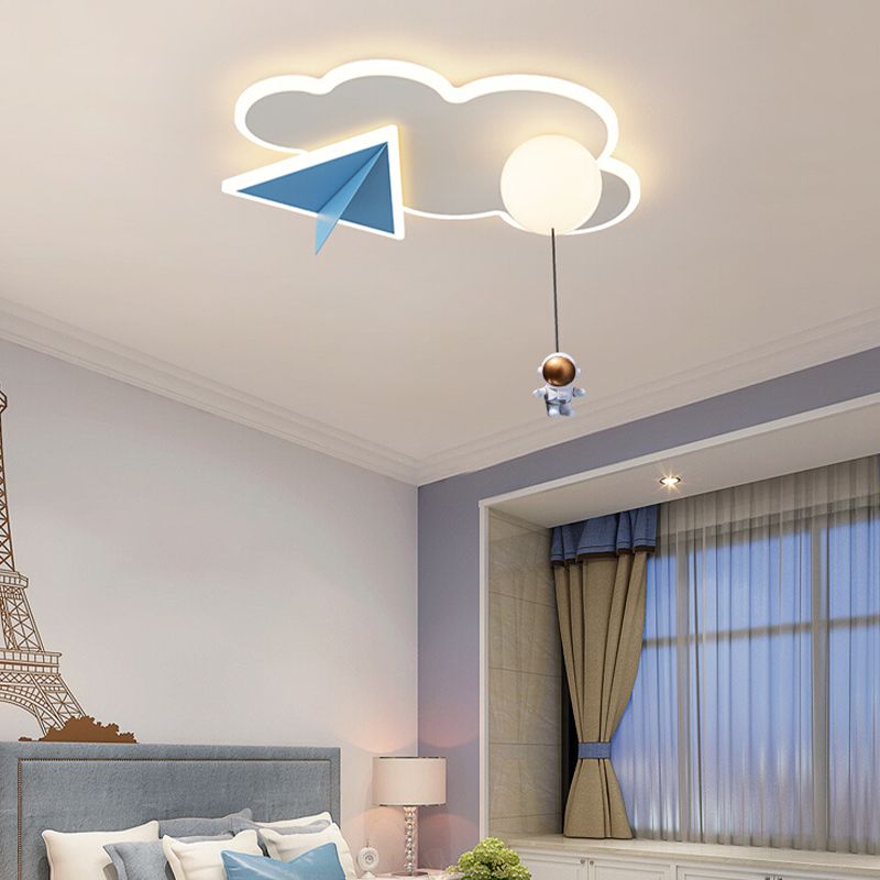 Macaron Ceiling Light Children LED Ceiling Mount Light with Acrylic Shade for Kid's Room