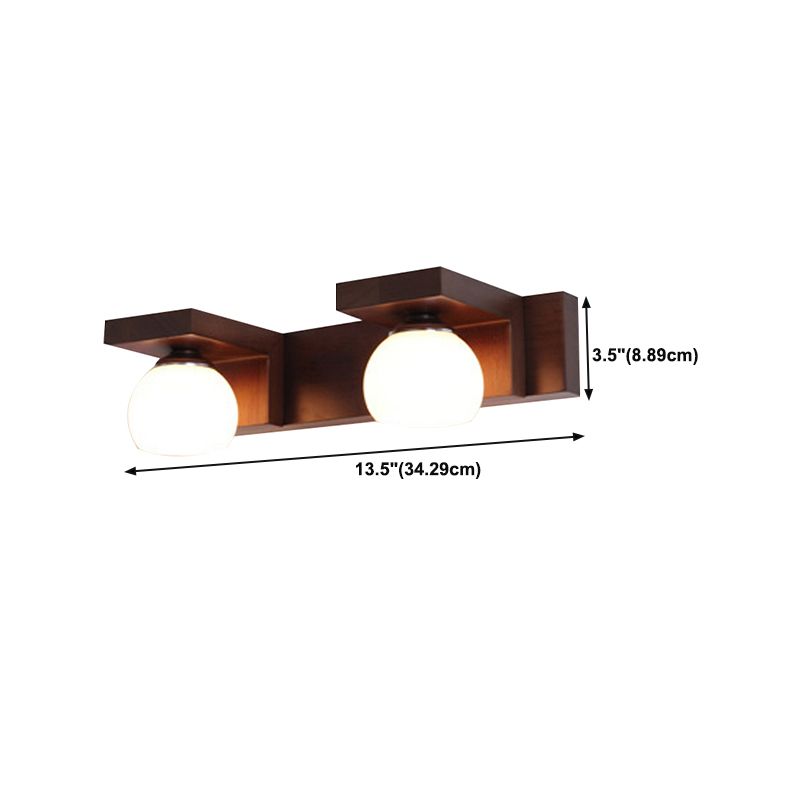 Wooden Vanity Lighting Simple Wall Light Sconce for Bathroom