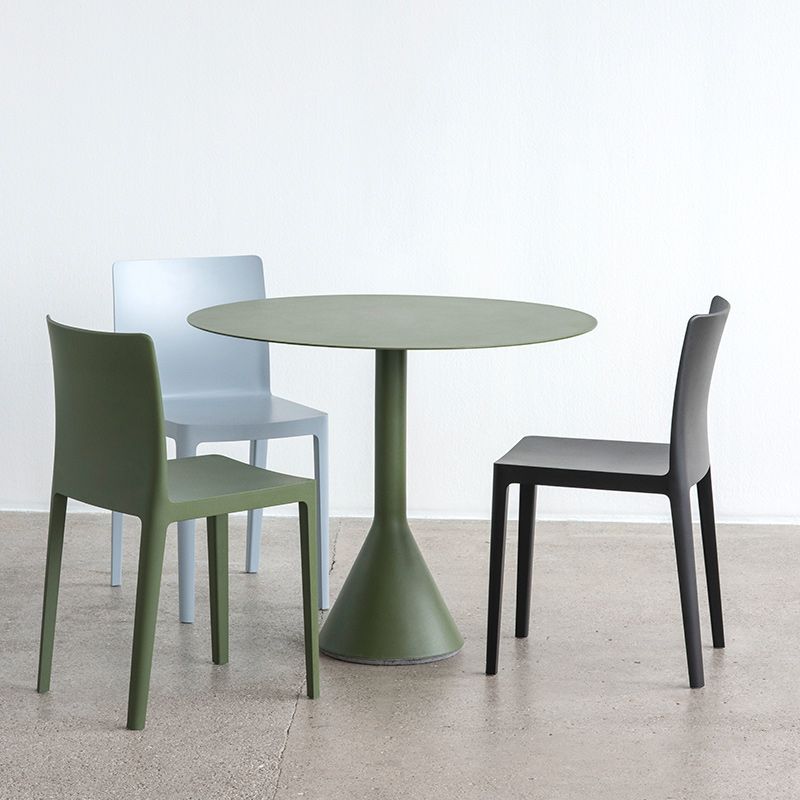 Industrial Metal Bistro Table Green Water Resistant Bistro Table