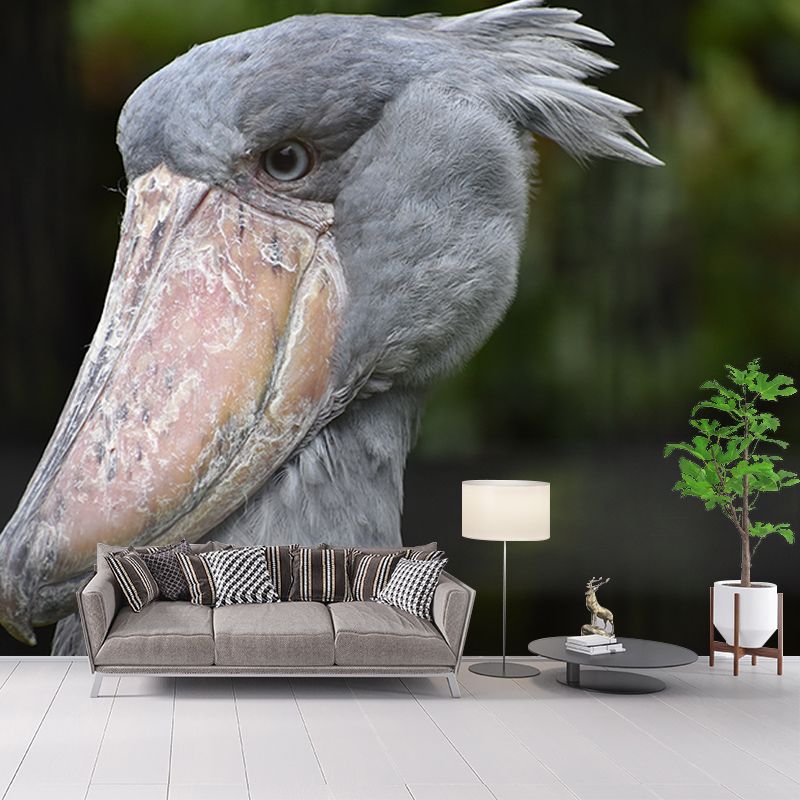 Pelican Animal Mural Wallpaper Contemporary Wall Covering for Sitting Room