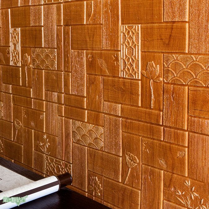 Modern Tin Backsplash Paneling Smooth Wall Ceiling Wood Board Set of 1
