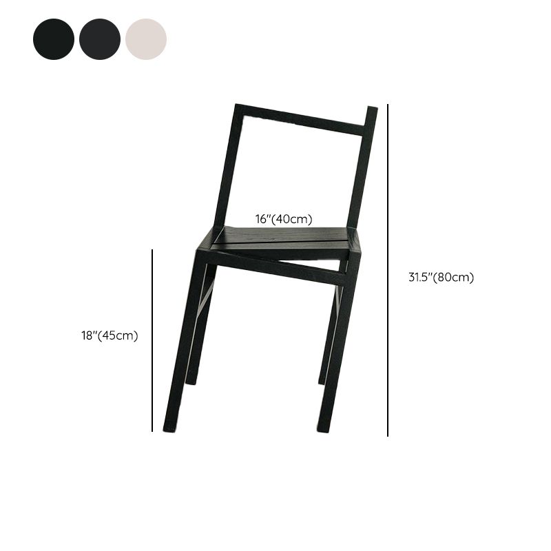 Nordic Style Dining Chairs Solid Wood Dining Chairs for Patio Use