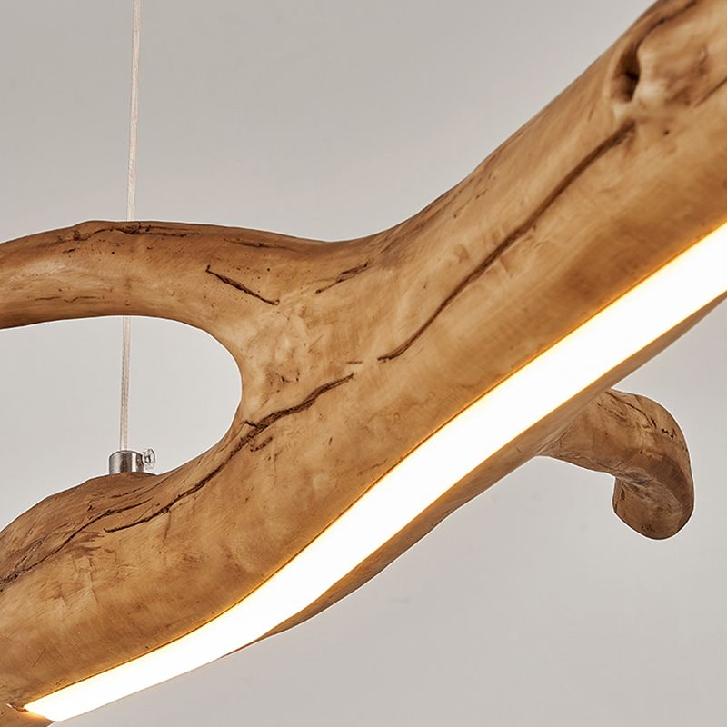 Modern Resin Ceiling Light Branch Shape Island Light with Acrylic Shade for Living Room