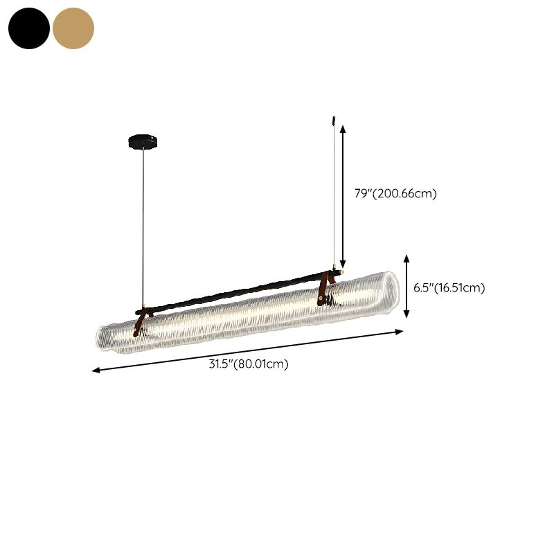 Modern LED Ceiling Light Golden/Black Kitchen Island Lighting for Dining Room