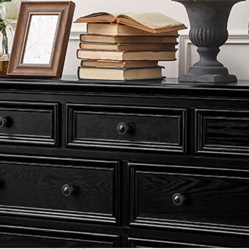 Traditional Storage Chest Solid Wood Dresser with 3/4/5/7/9/10 Drawers