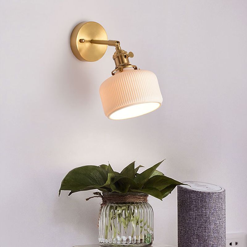 Sconce murale in stile industriale 1 lampada montata a parete blub per camera da letto