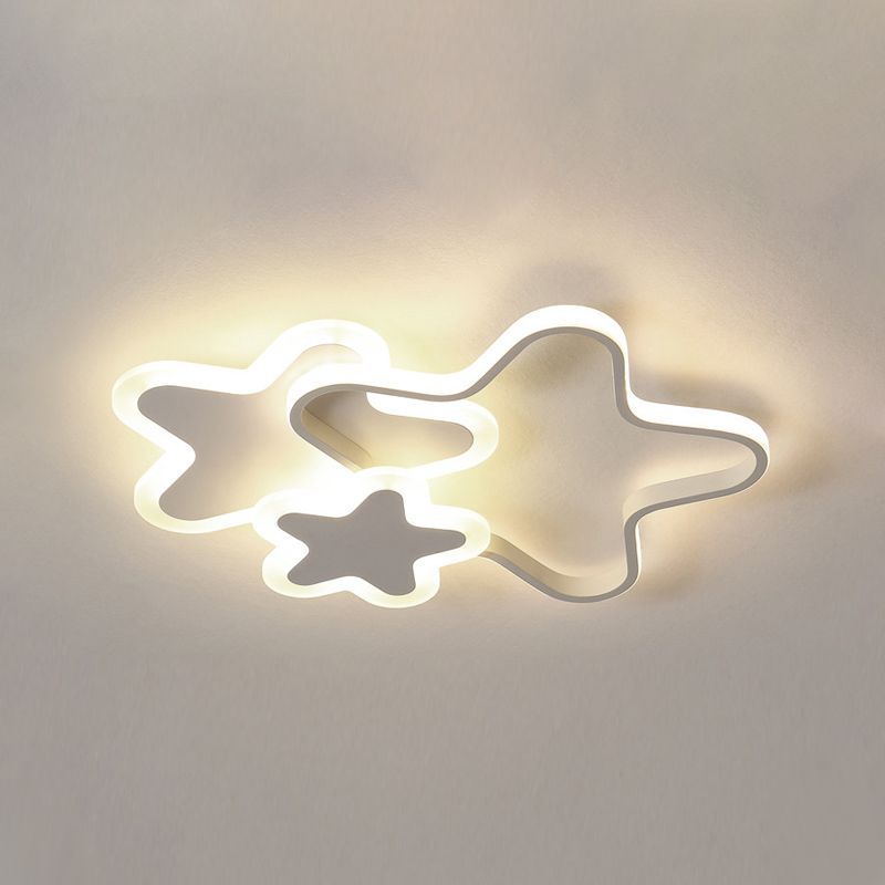 Cartoon Flush Mount LED Light Children's Bedroom Ceiling Light Fixture